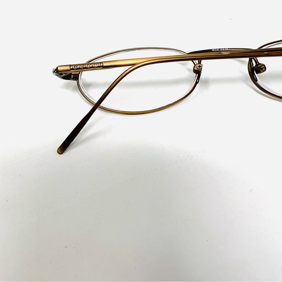 Gucci Eyeglasses Italy Frame GG1605-8GK  Metal 48-21-140 Missing Nose Pads - Picture 11 of 12